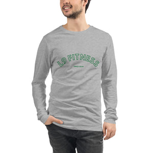Unisex Long Sleeve Tee - L9 Green Text Front Print