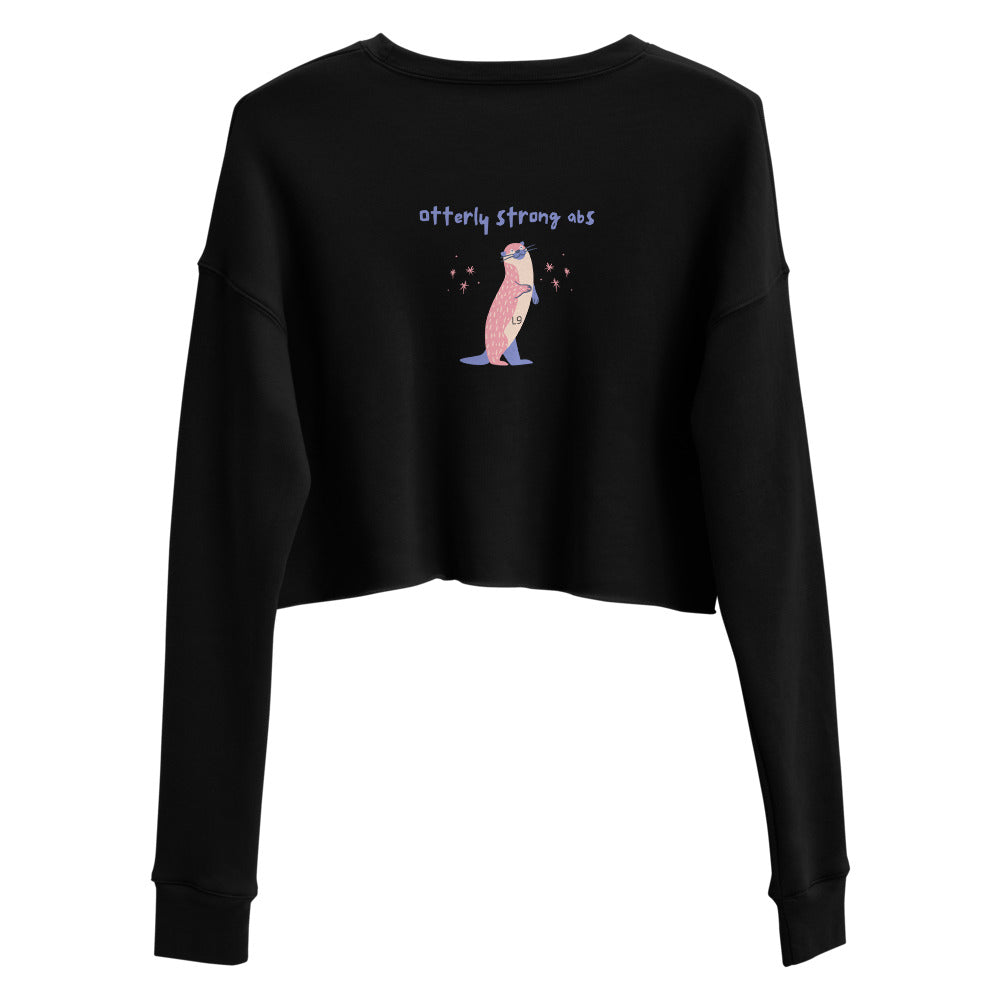 Crop Sweatshirt - Otter Back Print